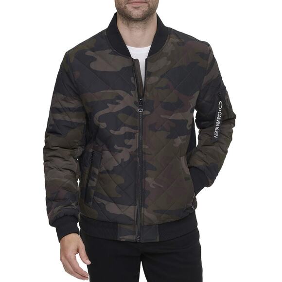 🆕Calvin Klein Jacket Quilted Zipper Detail Flight Jacket SZ XL NEW! - Picture 1 of 11